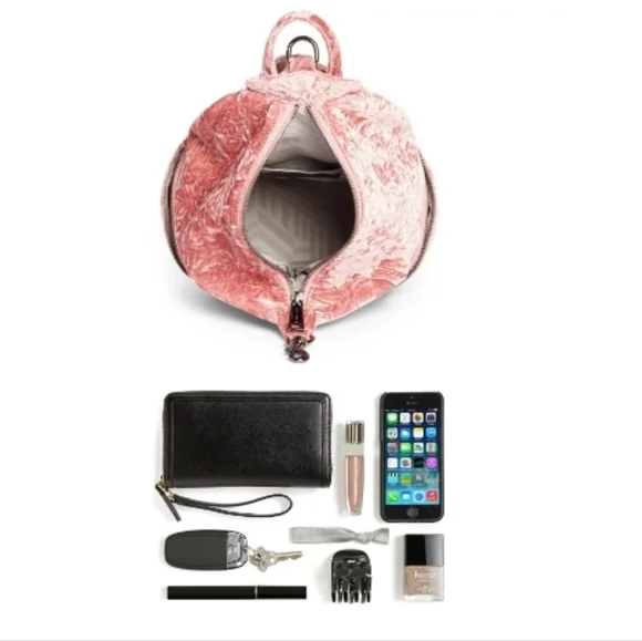 REBECCA MINKOFF Medium Julian Velvet Backpack - Picture 4 of 11